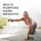 Wecare Fitness Neoprene Coated 10 Lbs Dumbbells for Non-Slip Grip, Set of Two, Black, 2PK WC-2P-10LB-BK - alternate 5